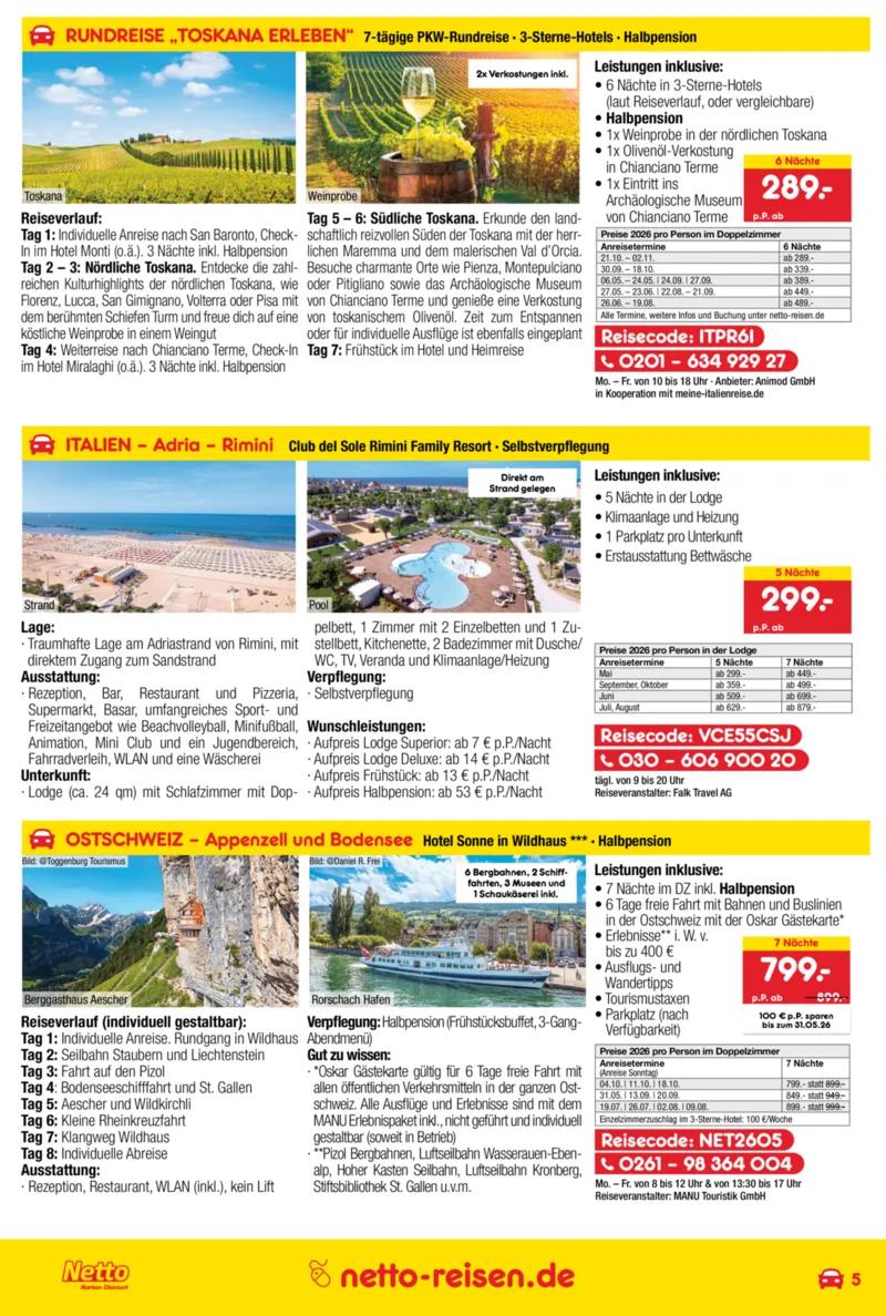 Netto-Reisen Prospekt vom 30.04.2026, Seite 5