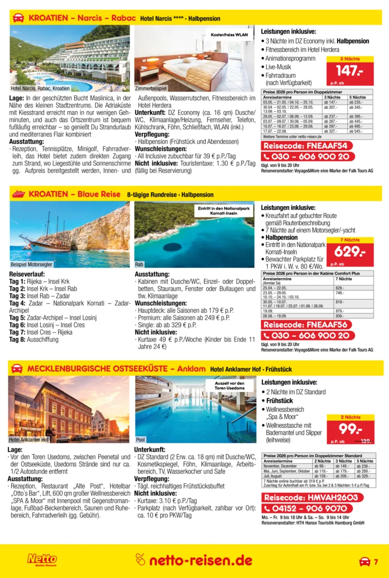 Netto-Reisen Prospekt vom 30.04.2026, Seite 7