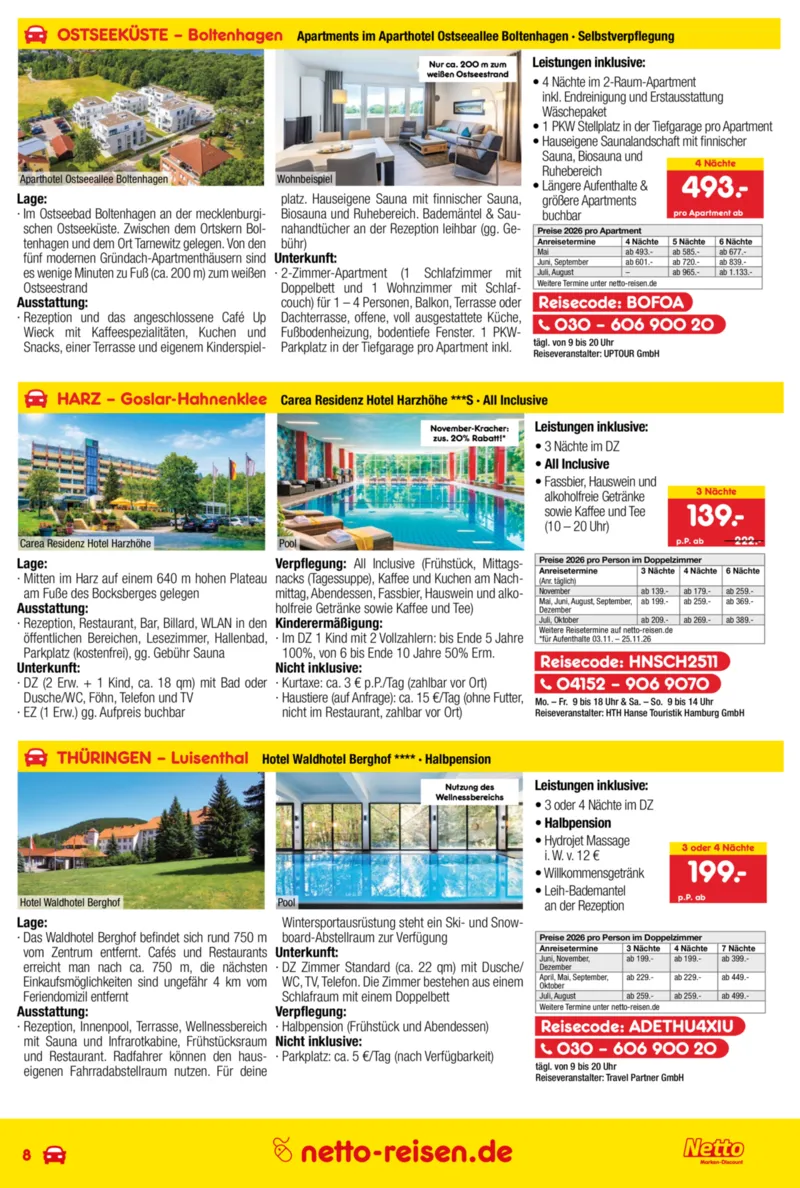 Netto-Reisen Prospekt vom 30.04.2026, Seite 8