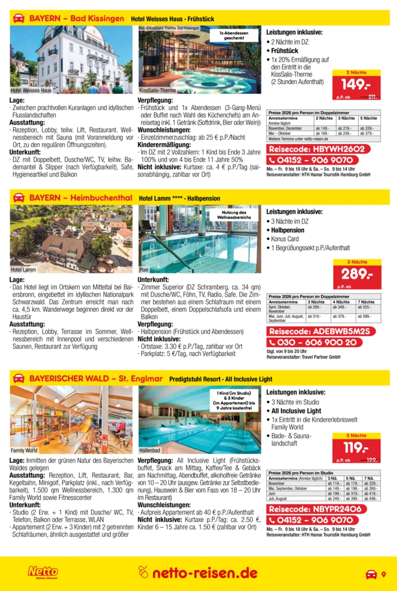 Netto-Reisen Prospekt vom 30.04.2026, Seite 9