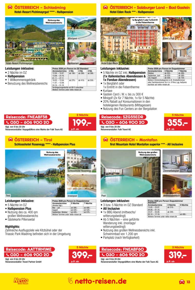 Netto-Reisen Prospekt vom 28.05.2026, Seite 13