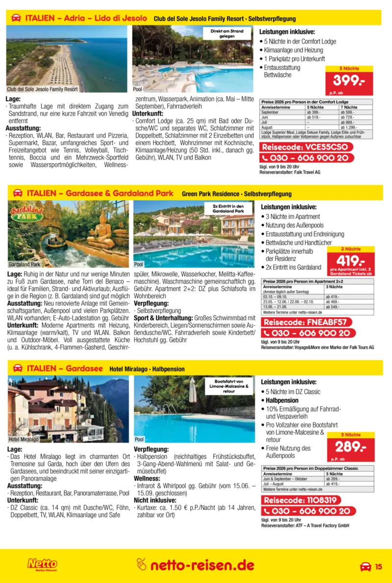 Netto-Reisen Prospekt vom 28.05.2026, Seite 15