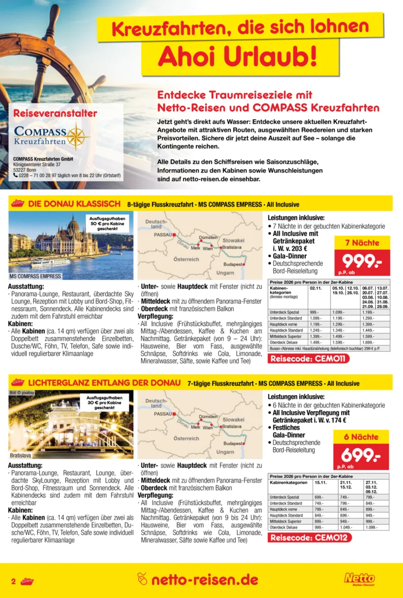Netto-Reisen Prospekt vom 11.06.2026, Seite 2