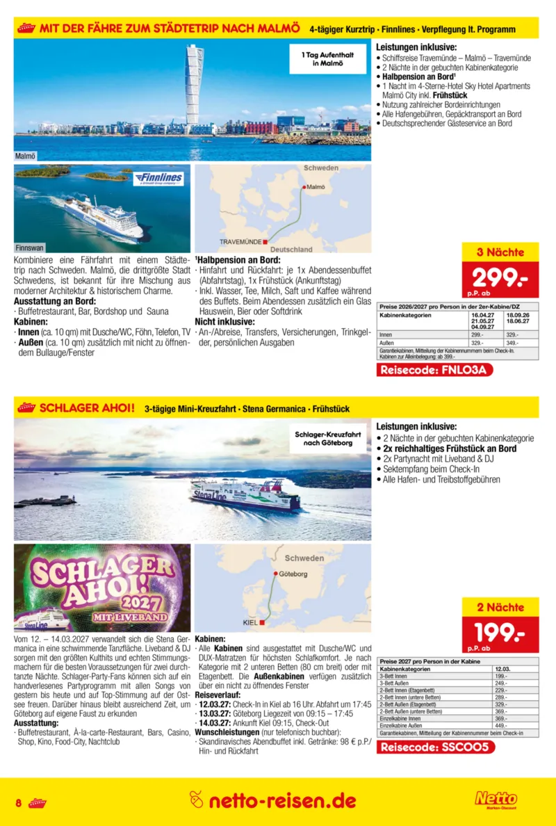 Netto-Reisen Prospekt vom 11.06.2026, Seite 8