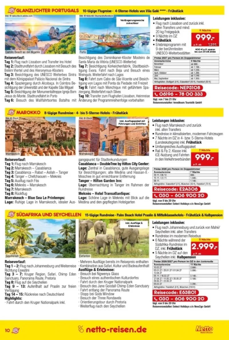 Netto-Reisen Prospekt vom 30.07.2026, Seite 10