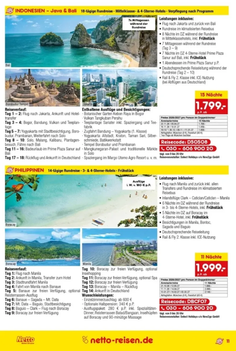 Netto-Reisen Prospekt vom 30.07.2026, Seite 11