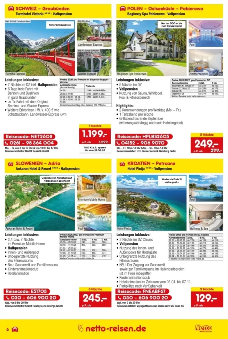 Netto-Reisen Prospekt vom 30.07.2026, Seite 6