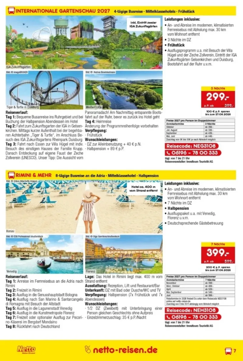 Netto-Reisen Prospekt vom 30.07.2026, Seite 7
