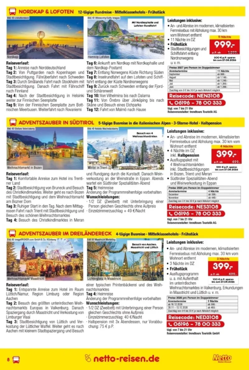 Netto-Reisen Prospekt vom 30.07.2026, Seite 8
