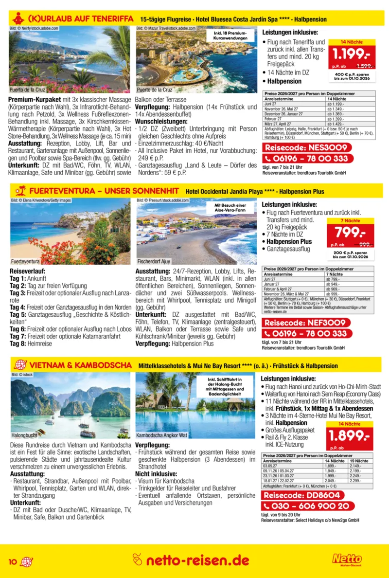 Netto-Reisen Prospekt vom 27.08.2026, Seite 10