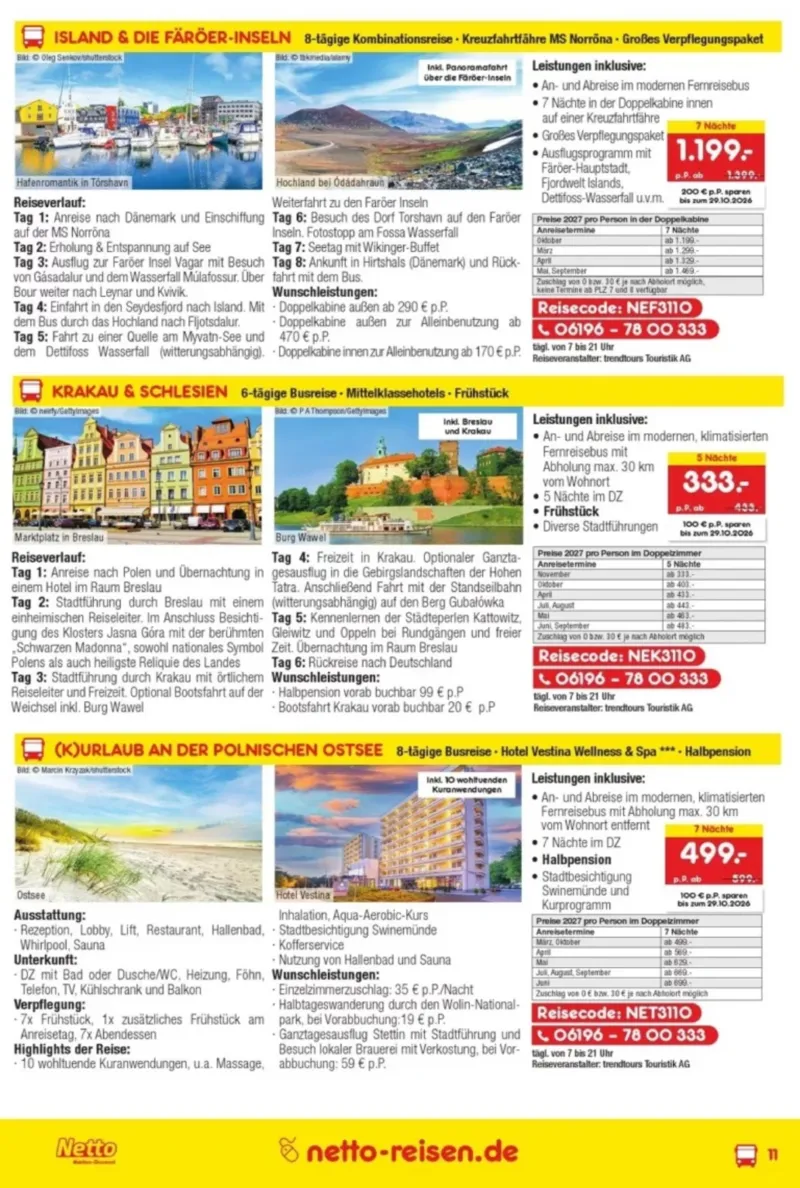 Netto-Reisen Prospekt vom 28.09.2026, Seite 11