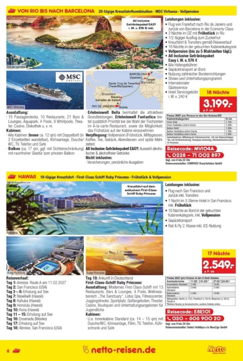 Netto-Reisen Prospekt vom 28.09.2026, Seite 6