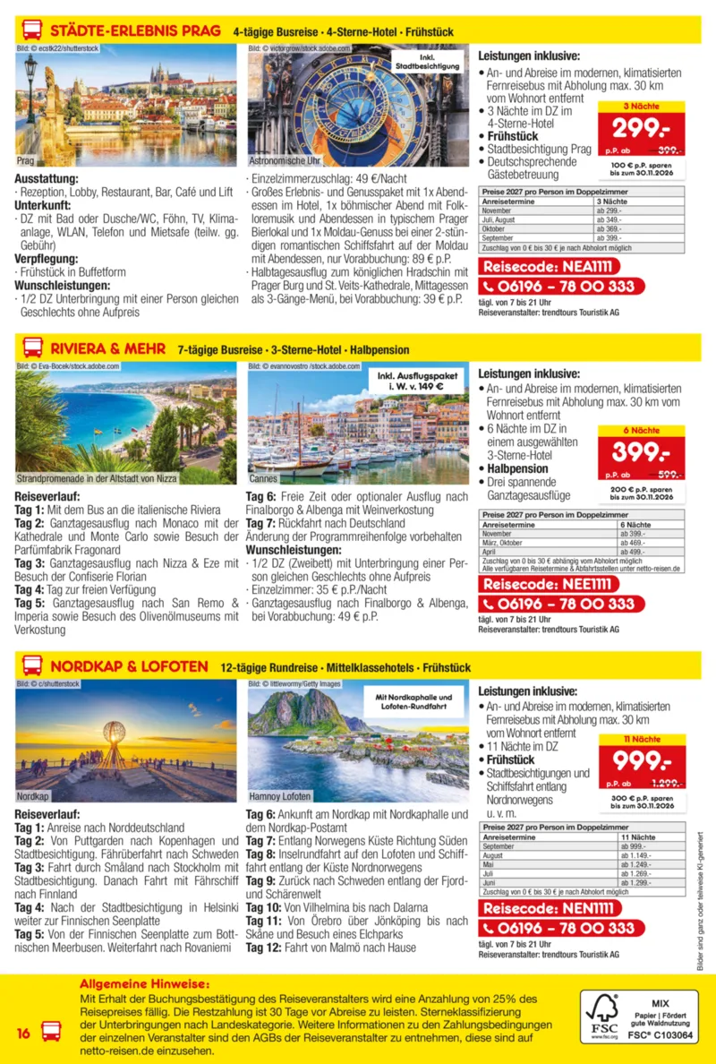 Netto-Reisen Prospekt vom 15.10.2026, Seite 16