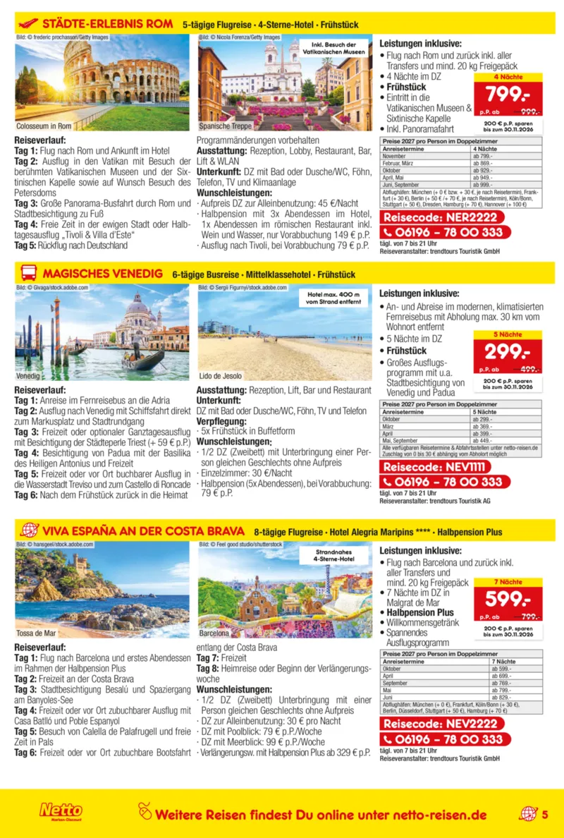Netto-Reisen Prospekt vom 15.10.2026, Seite 5