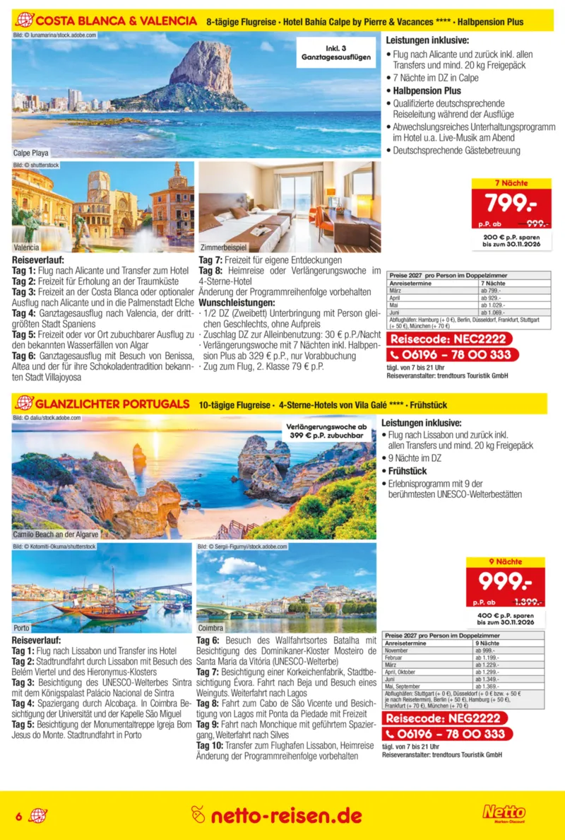 Netto-Reisen Prospekt vom 15.10.2026, Seite 6