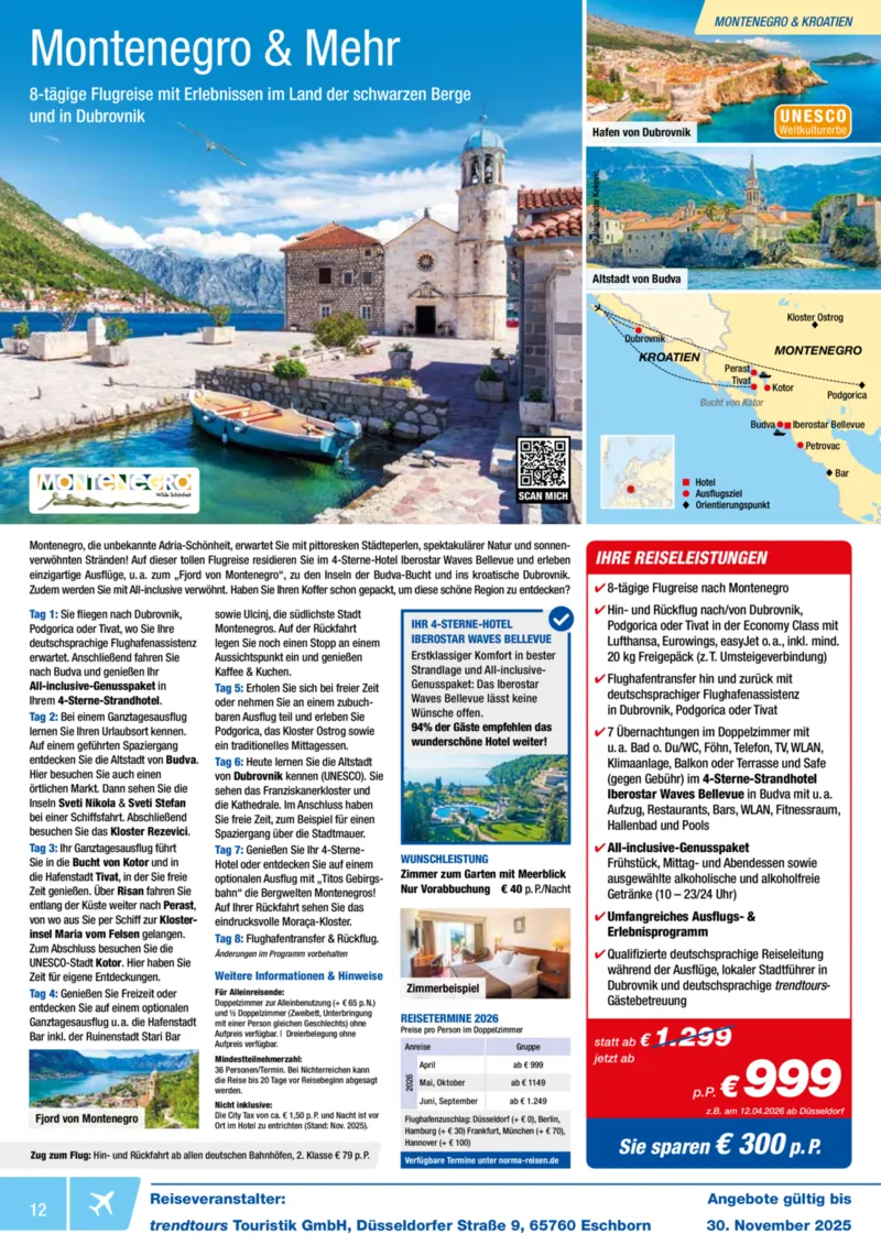 Norma-Reisen Prospekt vom 01.11.2025, Seite 12