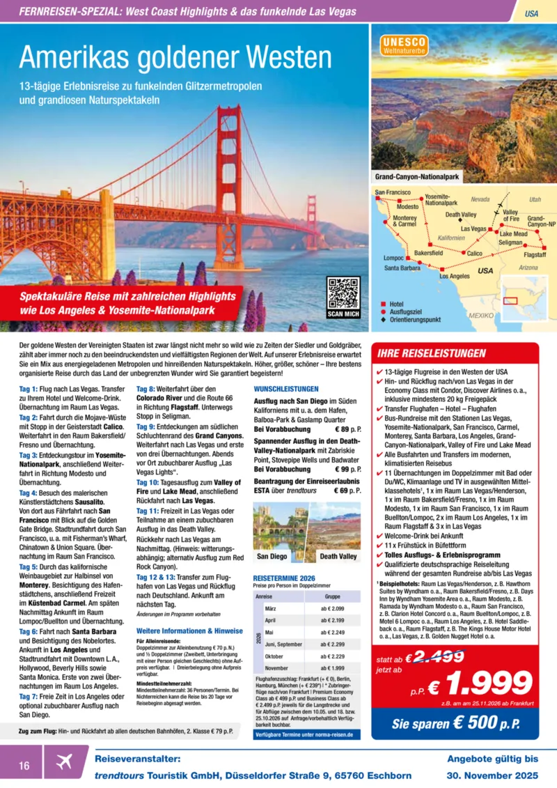 Norma-Reisen Prospekt vom 01.11.2025, Seite 16