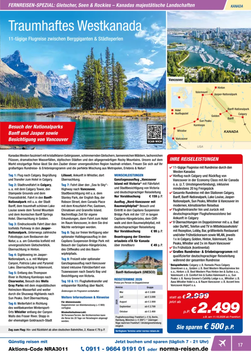Norma-Reisen Prospekt vom 01.11.2025, Seite 17