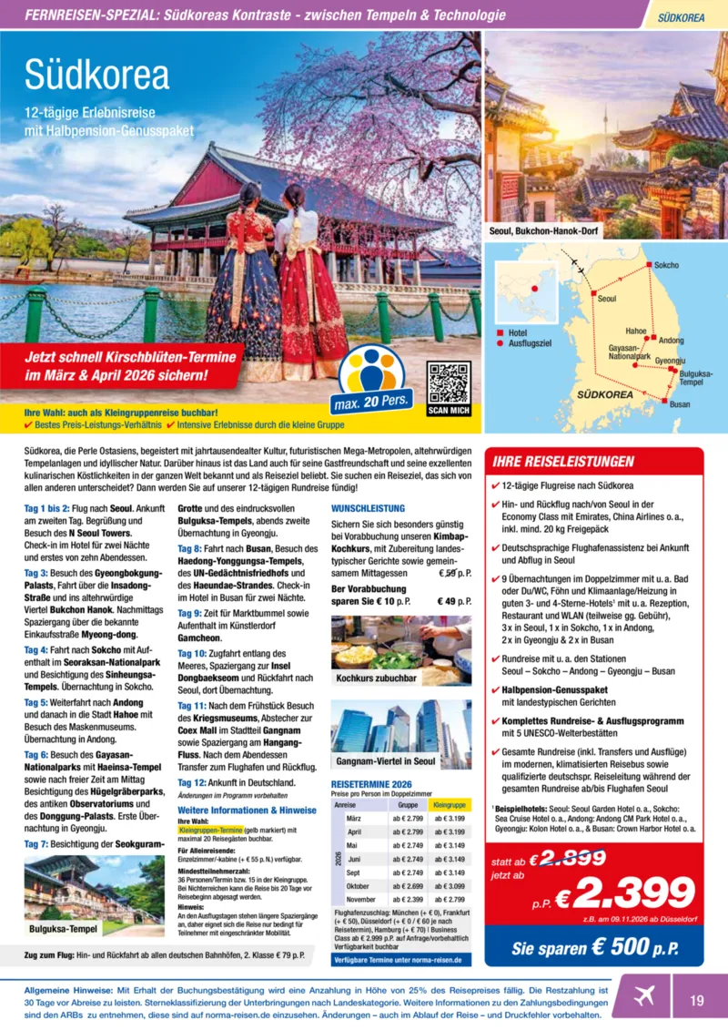 Norma-Reisen Prospekt vom 01.11.2025, Seite 19