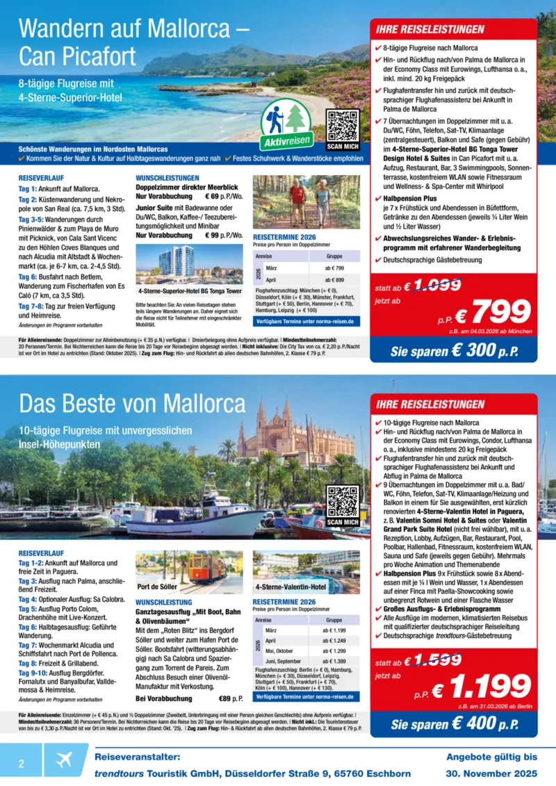 Norma-Reisen Prospekt vom 01.11.2025, Seite 2