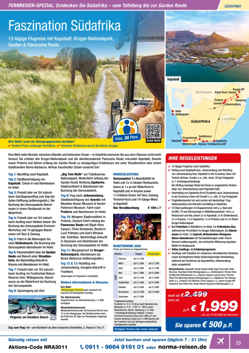 Norma-Reisen Prospekt vom 01.11.2025, Seite 23