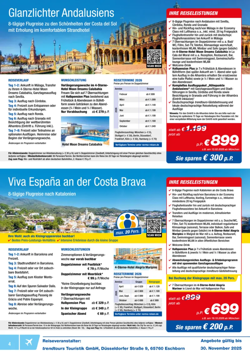 Norma-Reisen Prospekt vom 01.11.2025, Seite 4