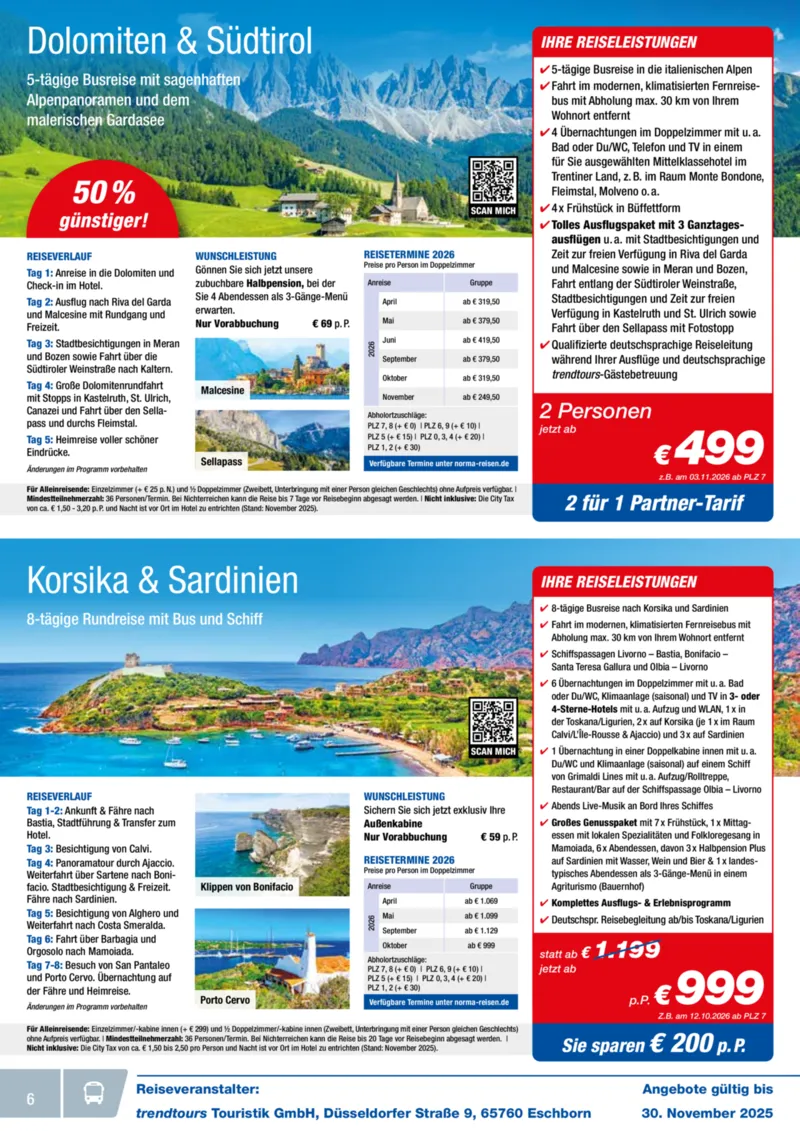 Norma-Reisen Prospekt vom 01.11.2025, Seite 6