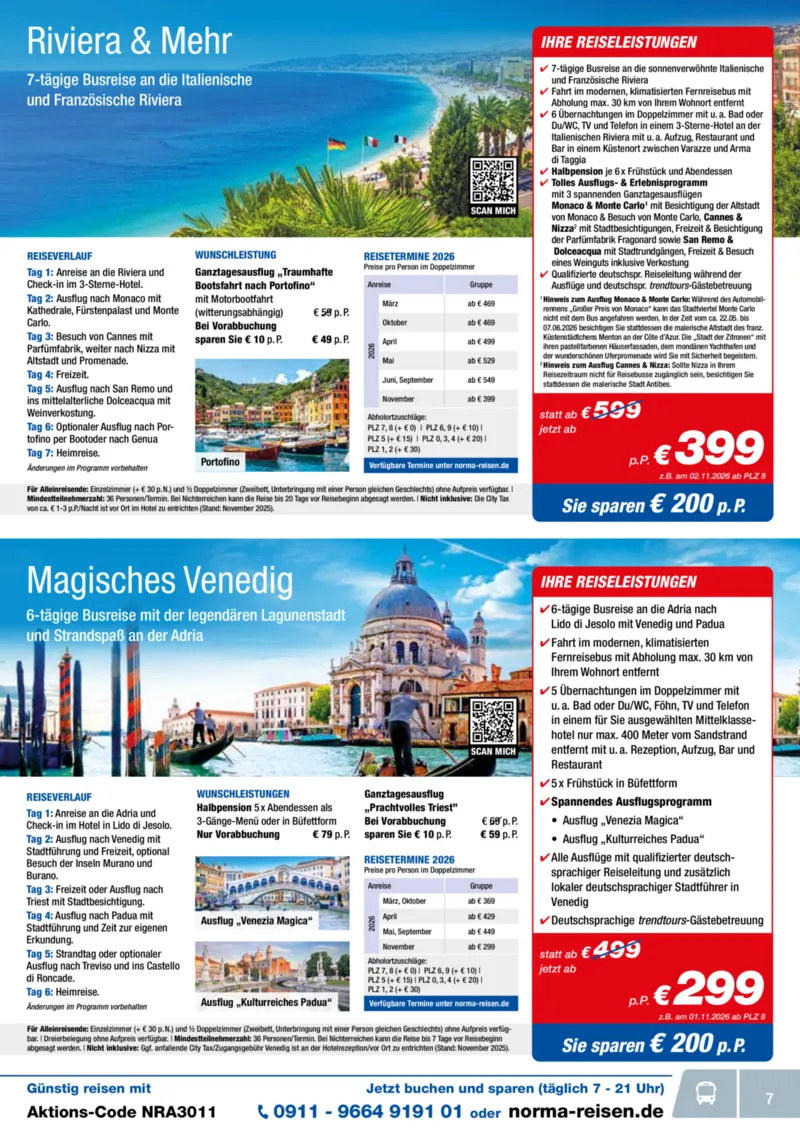 Norma-Reisen Prospekt vom 01.11.2025, Seite 7