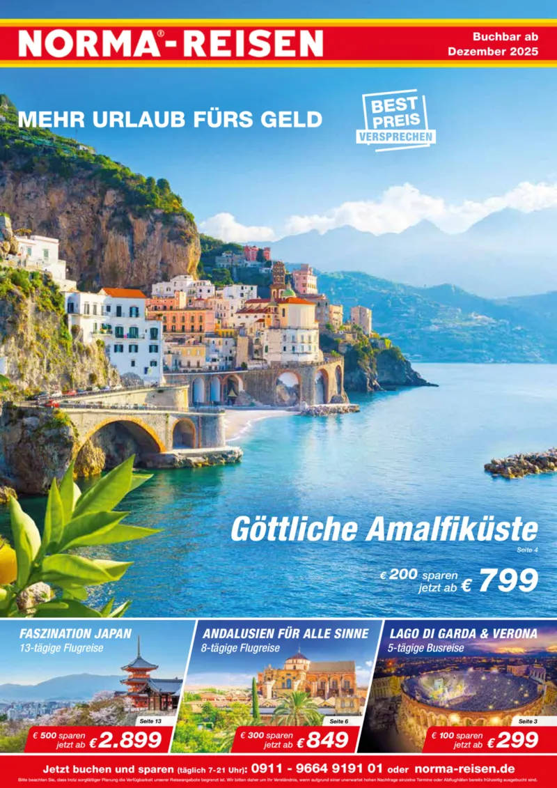 Norma-Reisen Prospekt vom 01.12.2025, Seite 1
