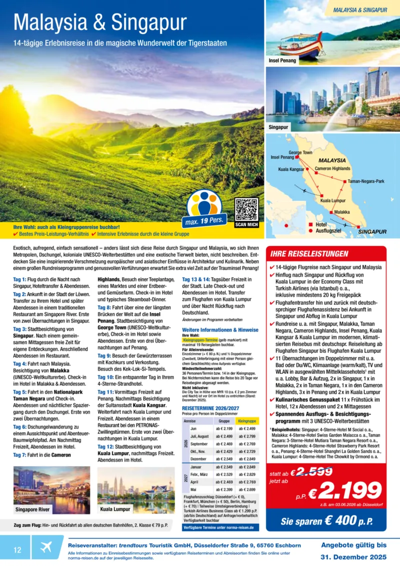 Norma-Reisen Prospekt vom 01.12.2025, Seite 12