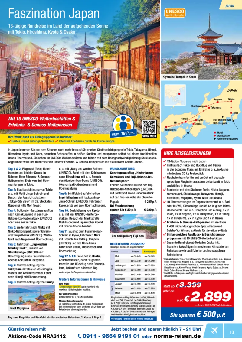 Norma-Reisen Prospekt vom 01.12.2025, Seite 13