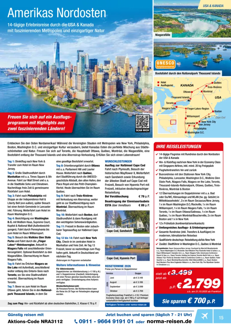 Norma-Reisen Prospekt vom 01.12.2025, Seite 15