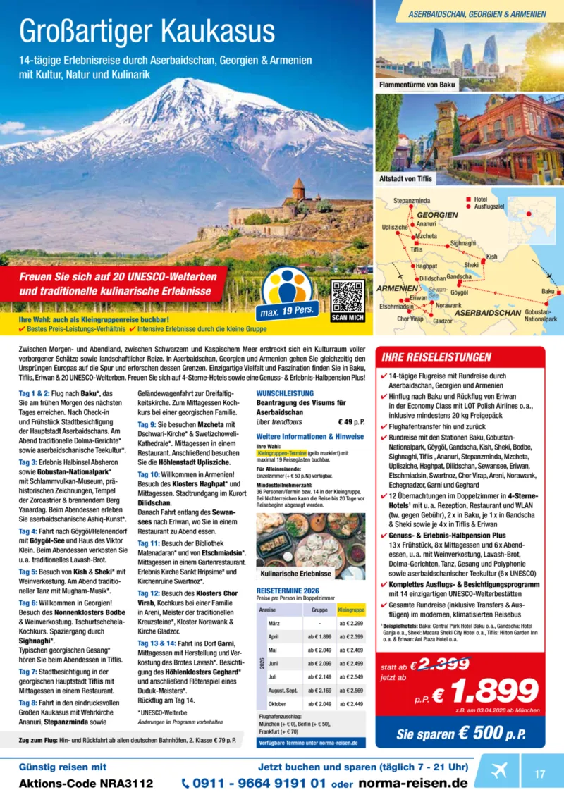 Norma-Reisen Prospekt vom 01.12.2025, Seite 17
