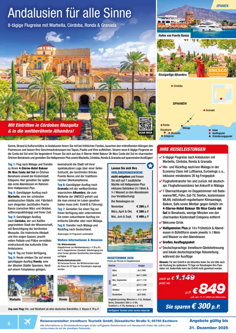 Norma-Reisen Prospekt vom 01.12.2025, Seite 6