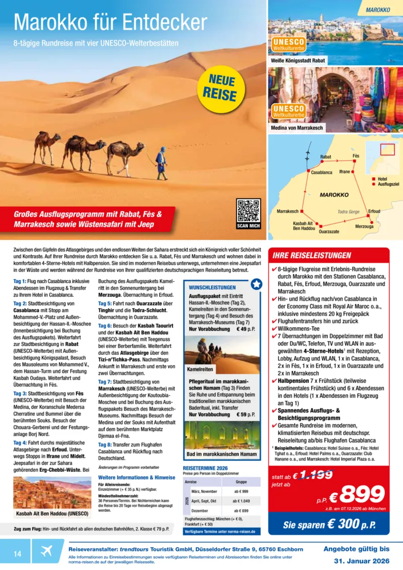 Norma-Reisen Prospekt vom 01.01.2026, Seite 14