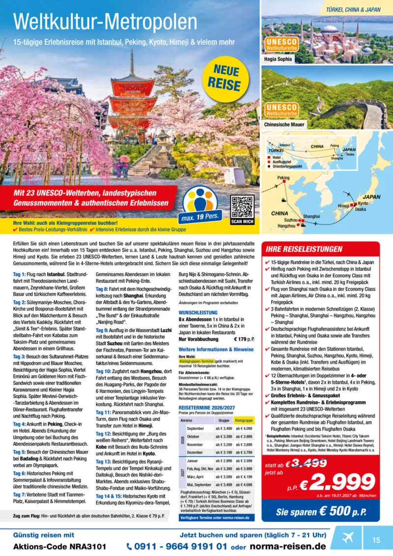 Norma-Reisen Prospekt vom 01.01.2026, Seite 15