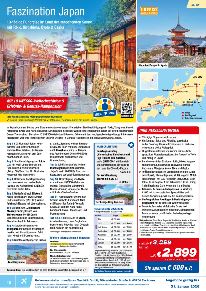 Norma-Reisen Prospekt vom 01.01.2026, Seite 16