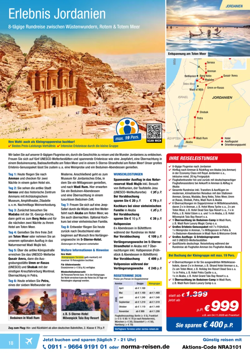 Norma-Reisen Prospekt vom 01.01.2026, Seite 18