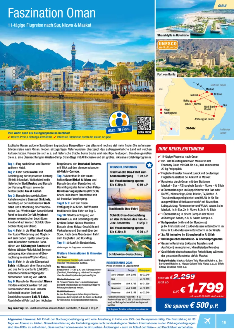 Norma-Reisen Prospekt vom 01.01.2026, Seite 19