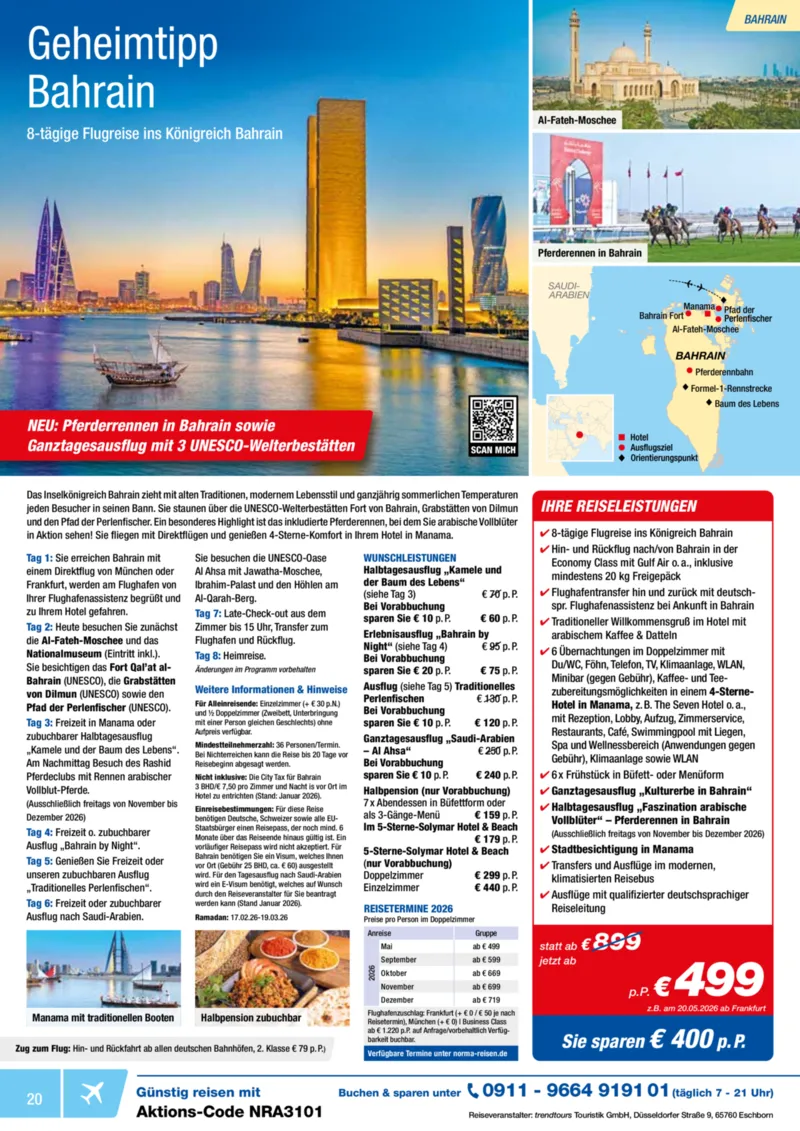 Norma-Reisen Prospekt vom 01.01.2026, Seite 20