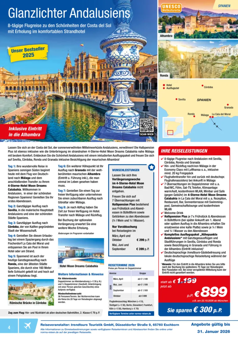 Norma-Reisen Prospekt vom 01.01.2026, Seite 4