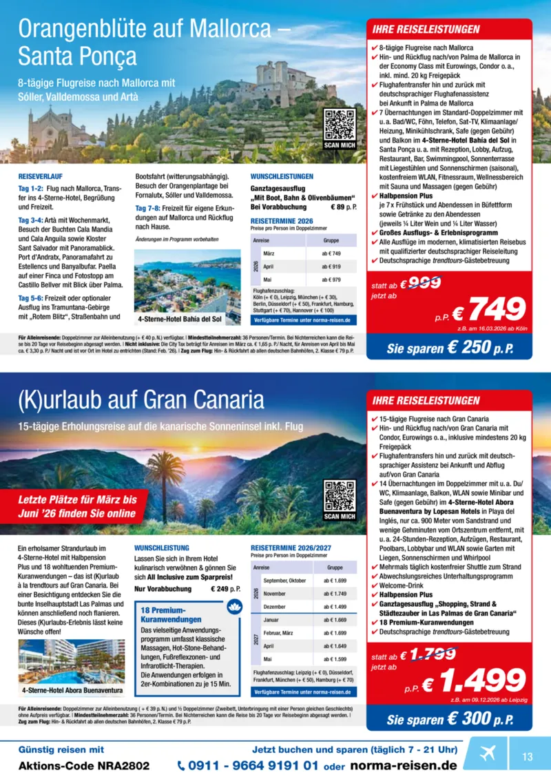 Norma-Reisen Prospekt vom 01.02.2026, Seite 13