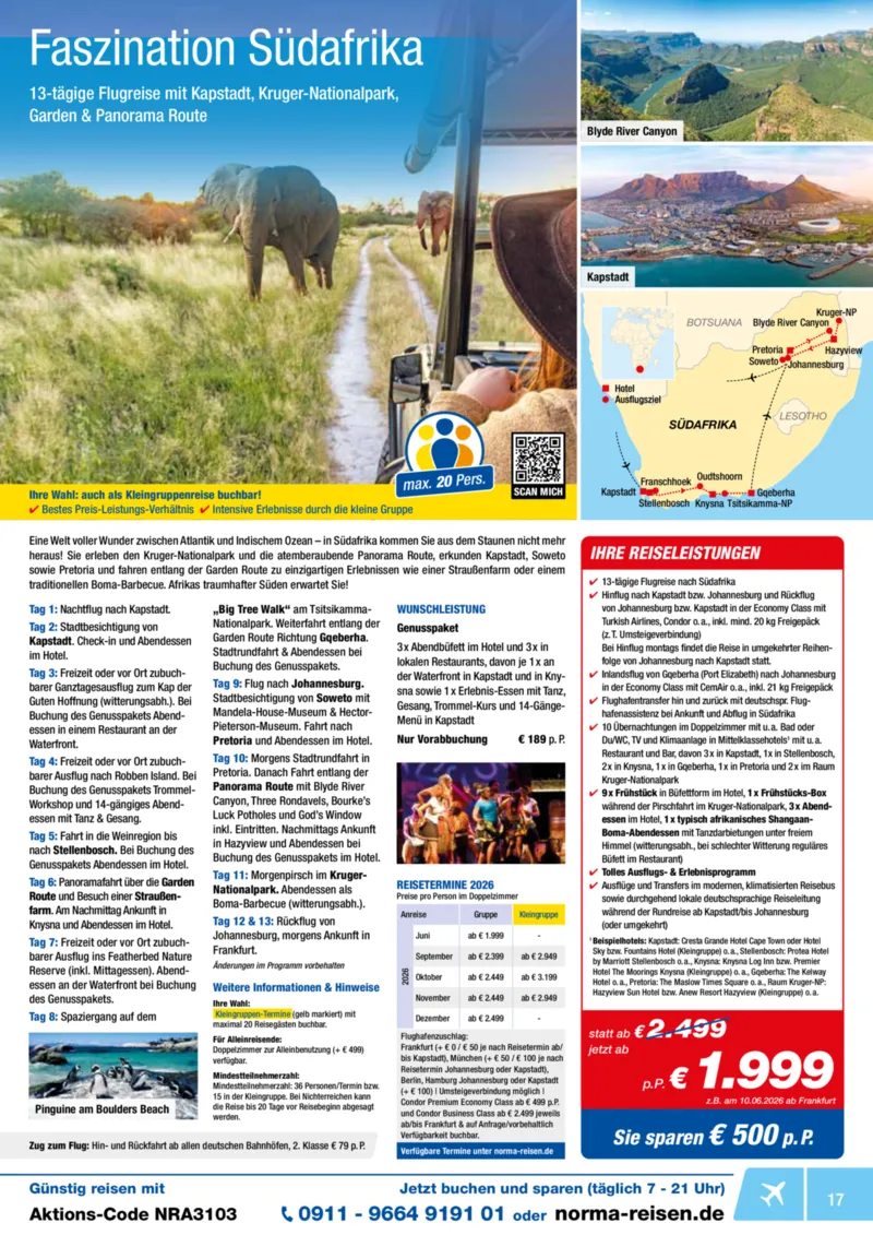 Norma-Reisen Prospekt vom 01.03.2026, Seite 17