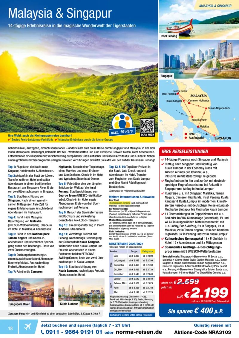 Norma-Reisen Prospekt vom 01.03.2026, Seite 18