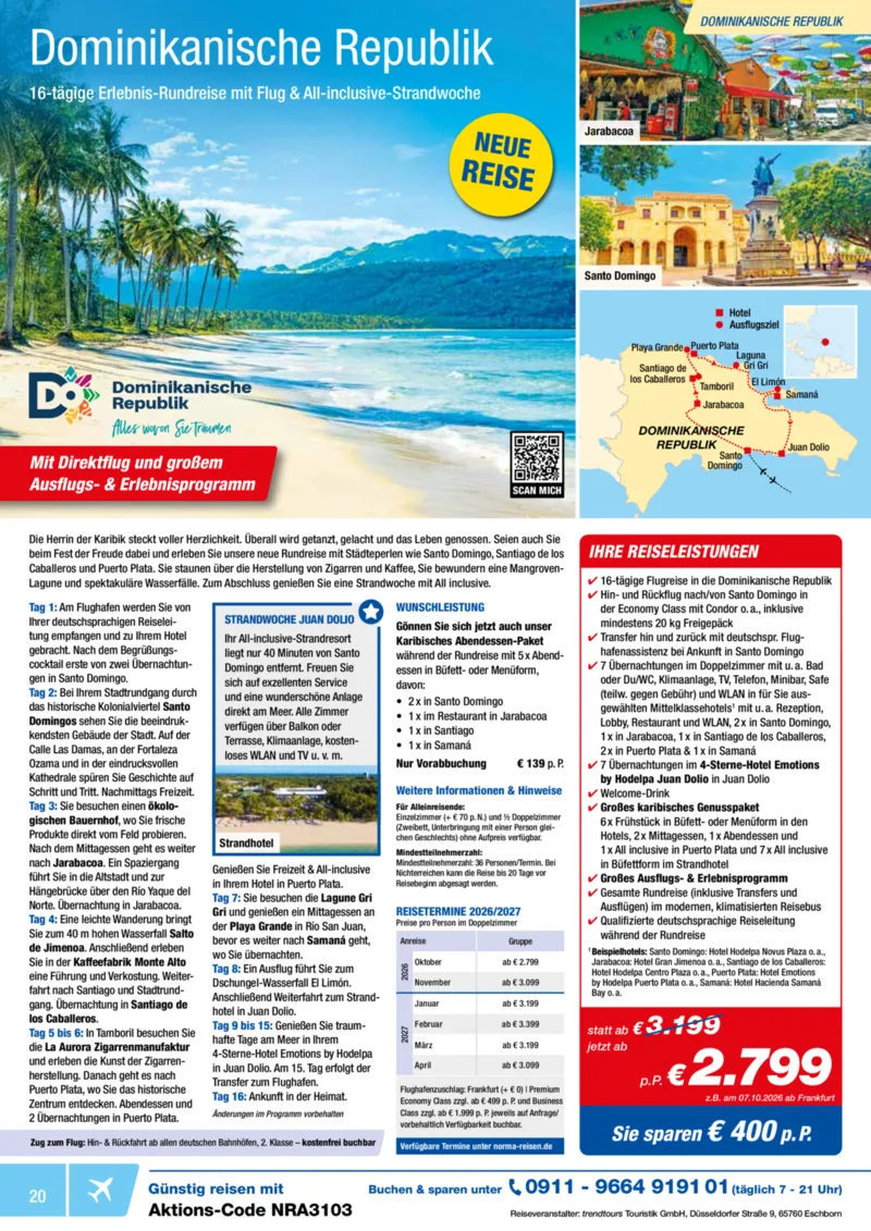 Norma-Reisen Prospekt vom 01.03.2026, Seite 20