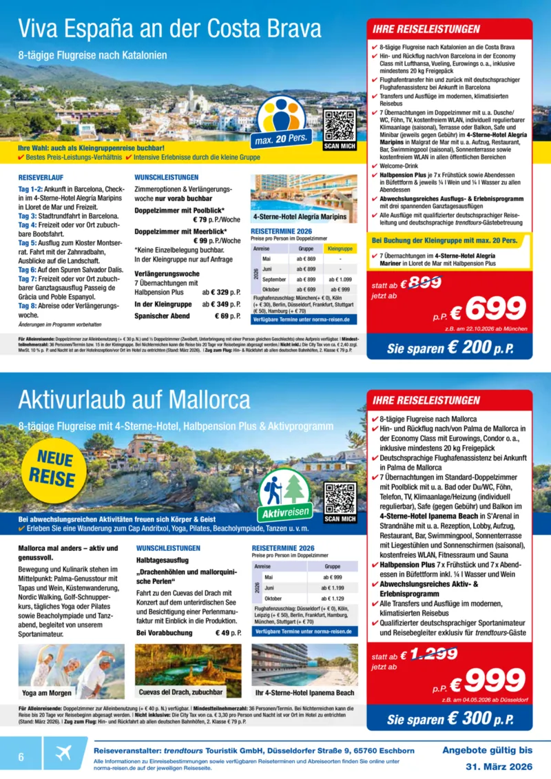 Norma-Reisen Prospekt vom 01.03.2026, Seite 6