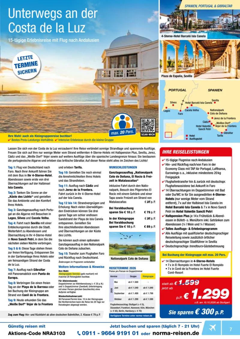 Norma-Reisen Prospekt vom 01.03.2026, Seite 7