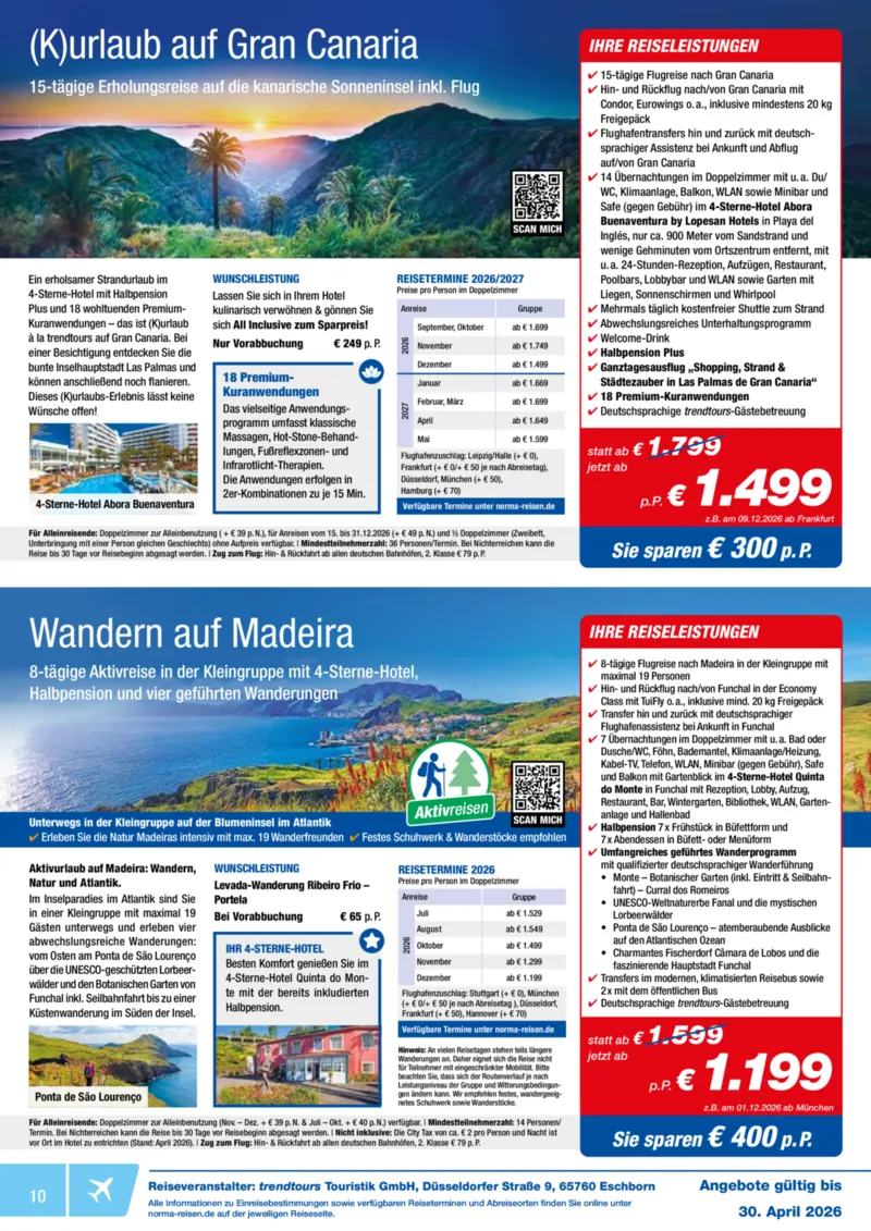 Norma-Reisen Prospekt vom 01.04.2026, Seite 10