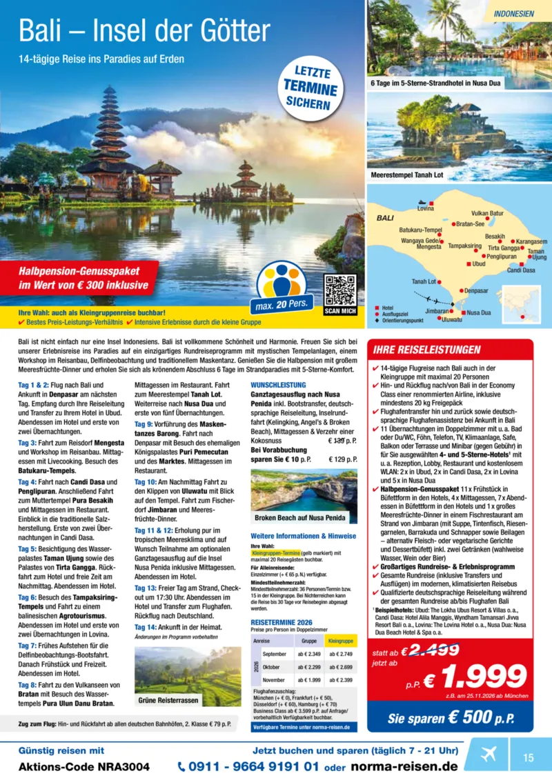 Norma-Reisen Prospekt vom 01.04.2026, Seite 15