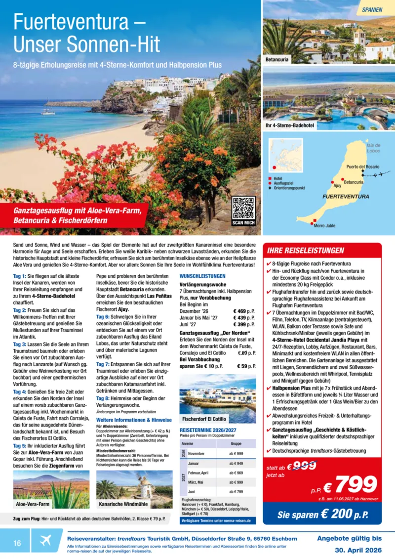 Norma-Reisen Prospekt vom 01.04.2026, Seite 16